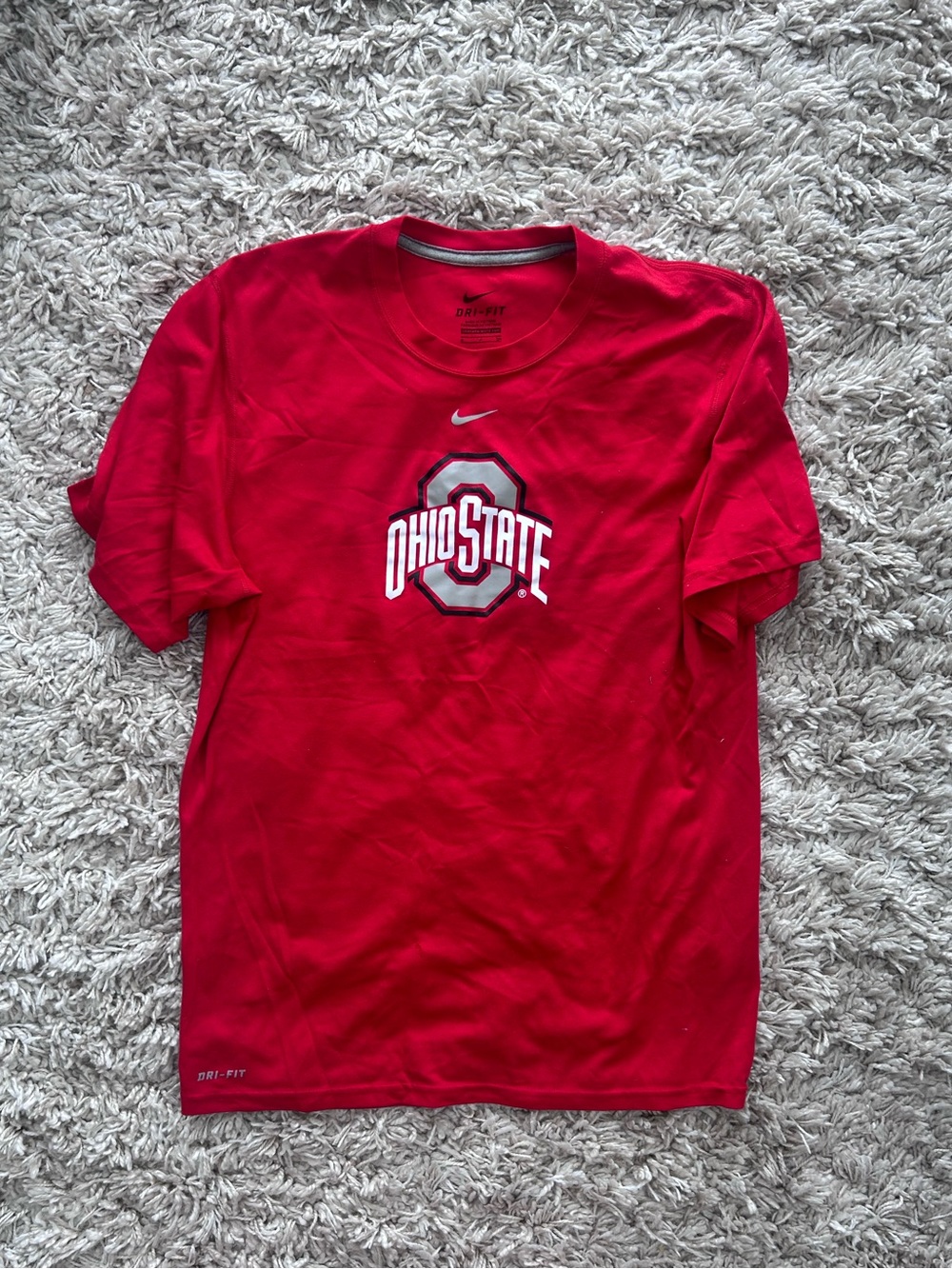 Nike Red Ohio State Graphic Short Sleeve Tee